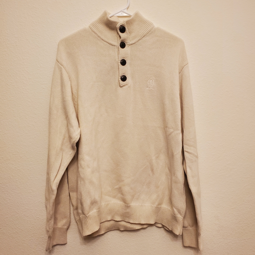 Izod Men's Cream Turtleneck Sweater Size XXL